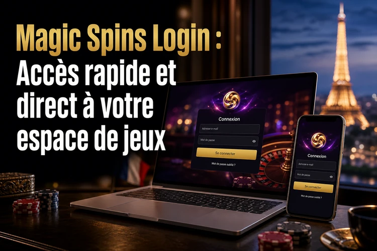 Magic Spins Login: Accès rapide et direct à votre espace de jeux