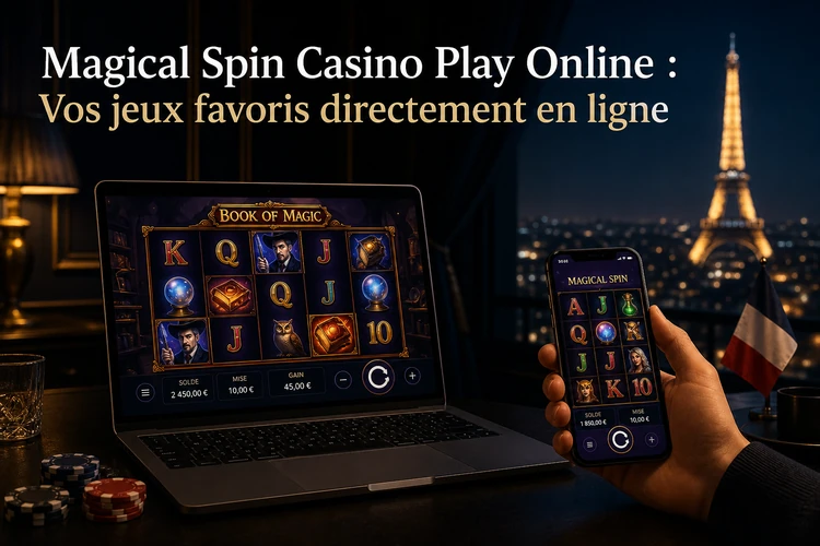 Magical Spin Casino Play Online: Vos jeux favoris directement en ligne