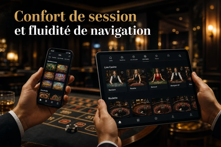 Confort de session et fluidité de navigation